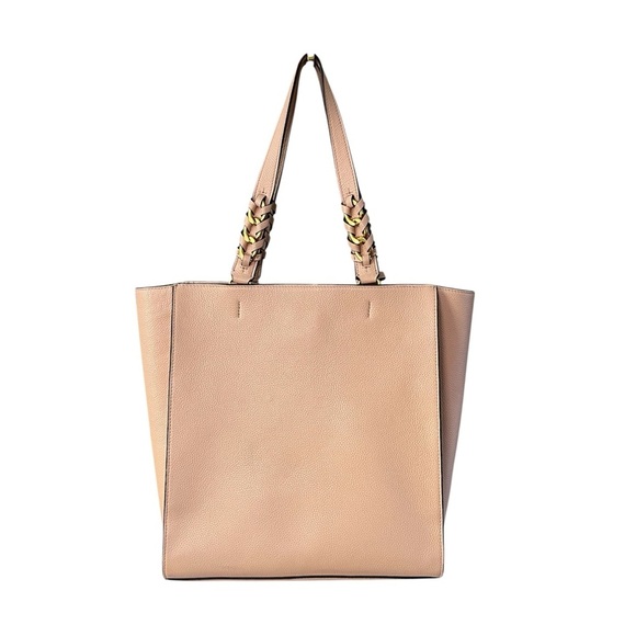 Tory Burch Brooke Tote Pink Salt Blush Pebbled Leather Gold Hardware - Picture 6 of 17